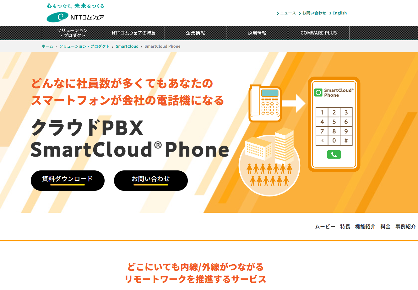 SmartCloud Phone（NTTコムウェア株式会社）